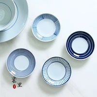 ceramic taste dish japanese round small plate porcelain seasoning plate sauce dish tableware kitchen supplies dropshipping