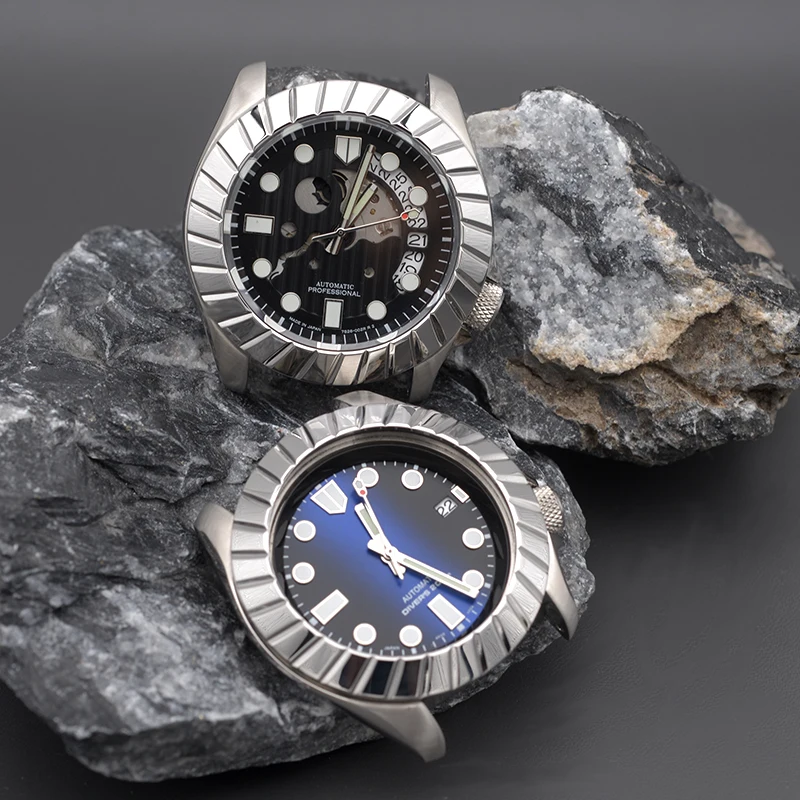Waterproof Automatic Watch Men Sapphire Crystal Men Mechanical Wristwatch Stainless Steel Luxury Classic Business Watch SKX007