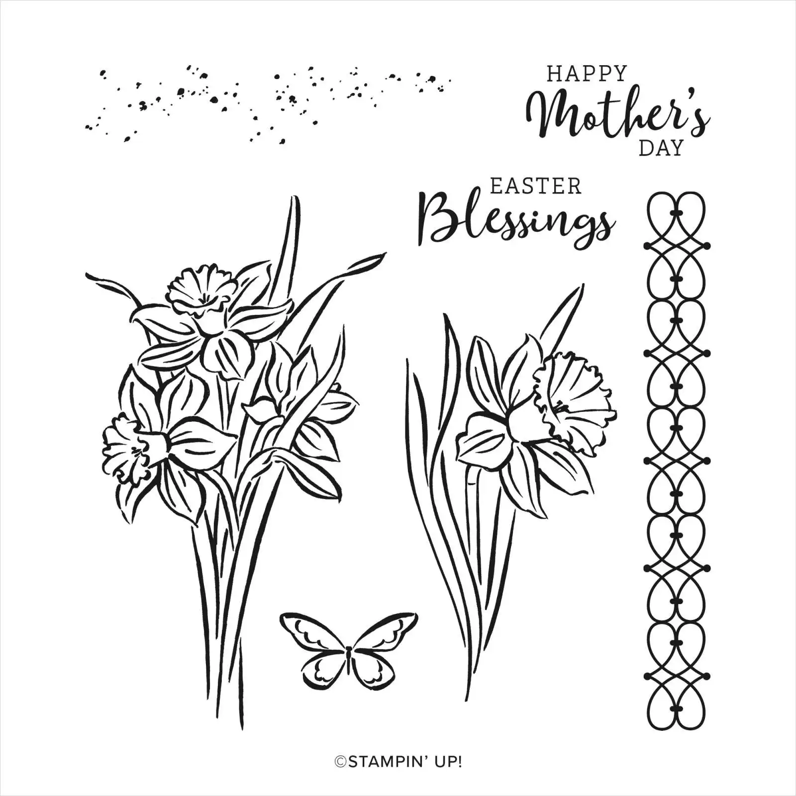 

2022 Arrival New Daffodil Floral Patterns Background Cutting Dies and Clear Stamps Diy Craft Paper Scrapbooking Decoration Mold