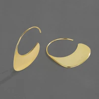 2022 trend gold hoop earrings for women fine silver color huggie sleeper earring original designer zircon fashion luxury jewelry