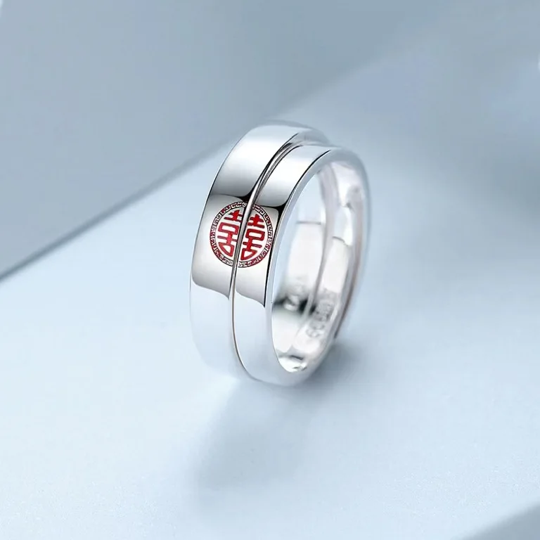 

Ring Birthday New Year Gift Couple Style Opening Adjustable