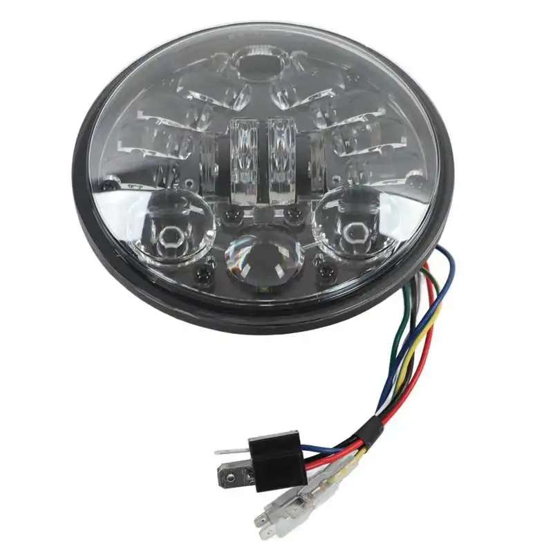 Мотоциклетный круглый налобный фонарь теплопогружающийся Универсальный Белый