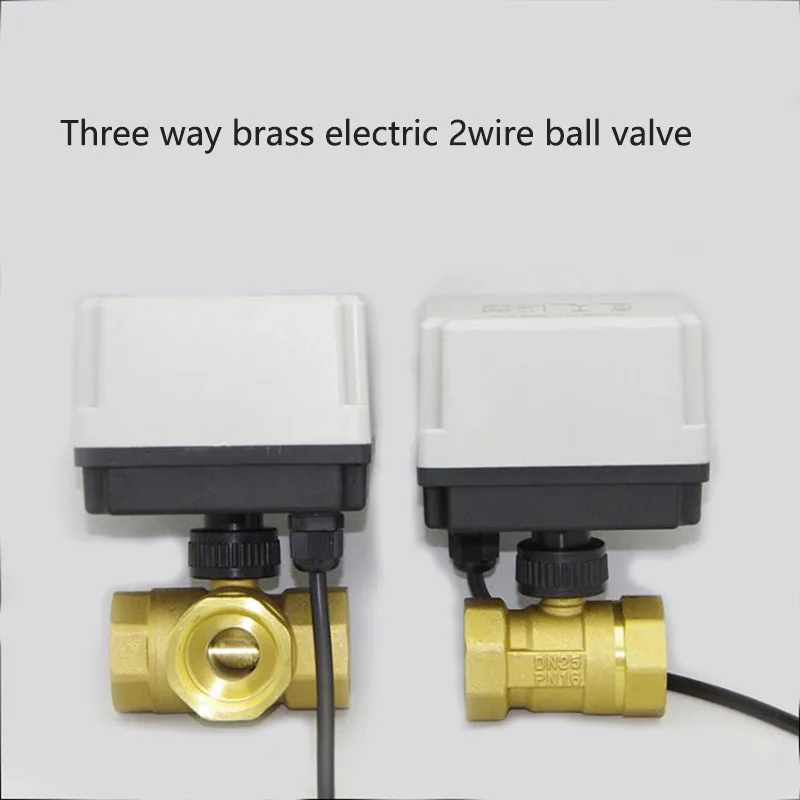 

DN15/DN20/DN25 three-way 220v brass electric ball valve two-wire electric ball valve actuator waterproof and moisture-proof