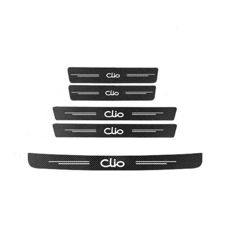 

Автомобильная наклейка из углеродного волокна, защитная полоса для двери багажника, защита от царапин, наклейка для Renault Clio 2 3 4 5 MK2 MK3 MK4