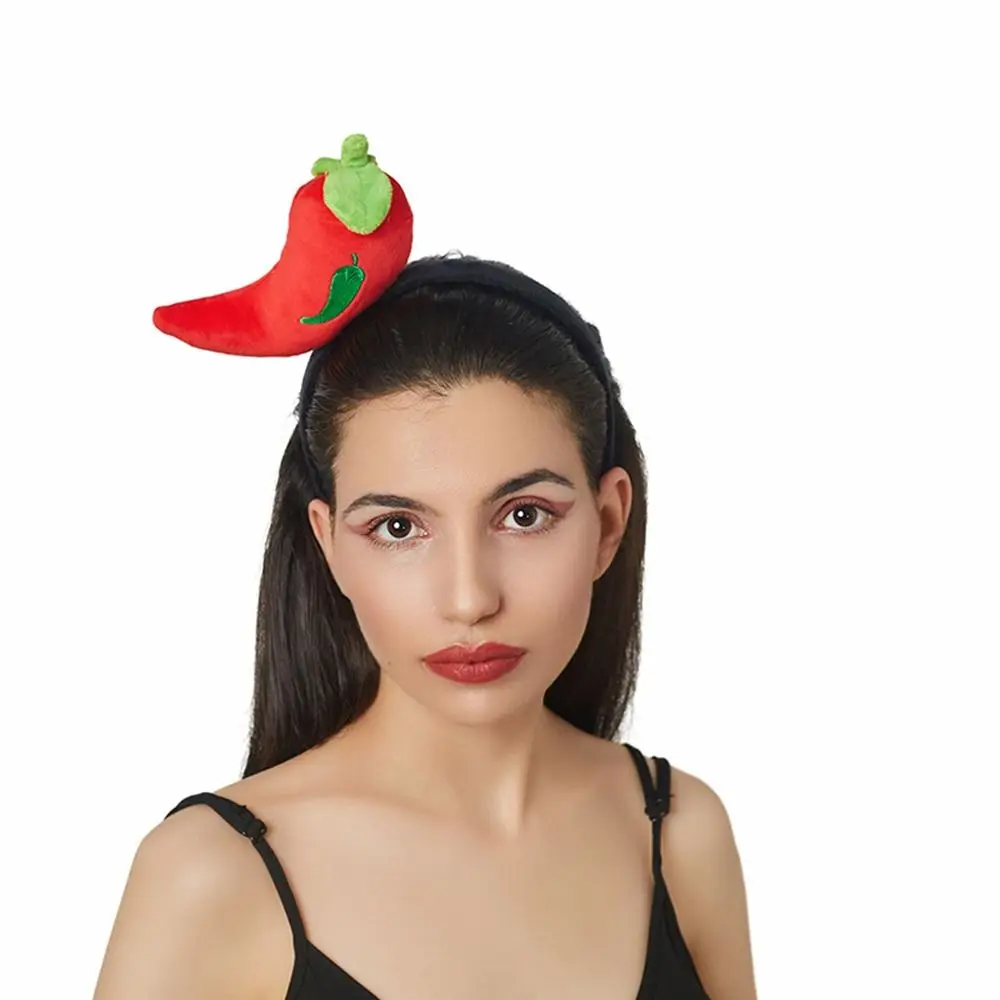 

Personalized Three-dimensional Vegetable Hair Bands Radish Pepper Eggplant Pumpkin Headband Adult Children Performance Headdress