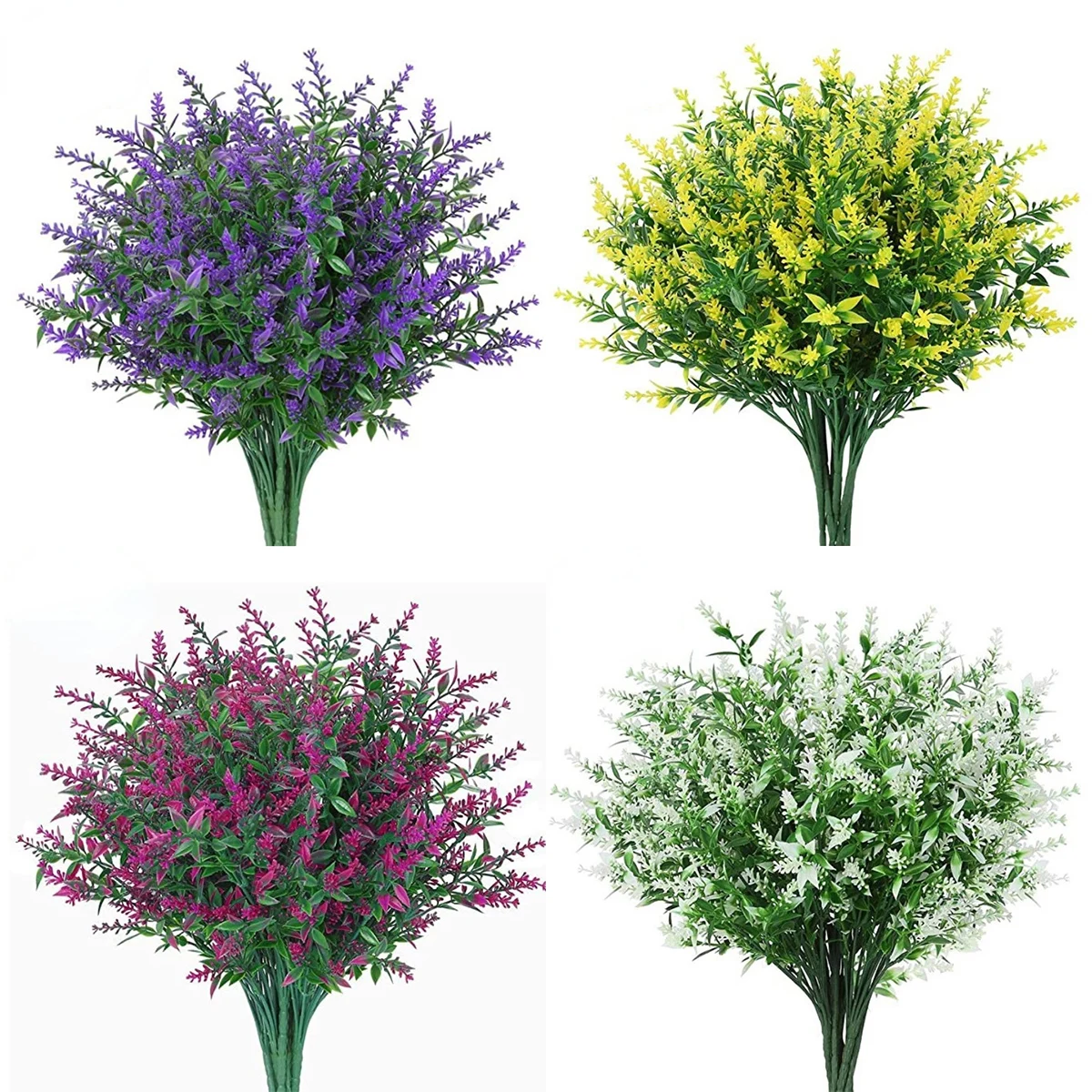 

A Bunch of Provence Lavender Plastic Artificial Flowers False Plants Wedding Home Decoration Christmas Table Decoration