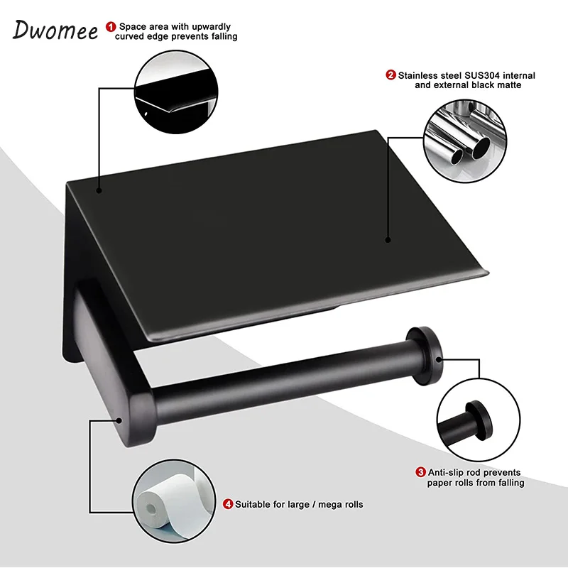 Держатель для туалетной бумаги SUS304 из нержавеющей стали современные круглые