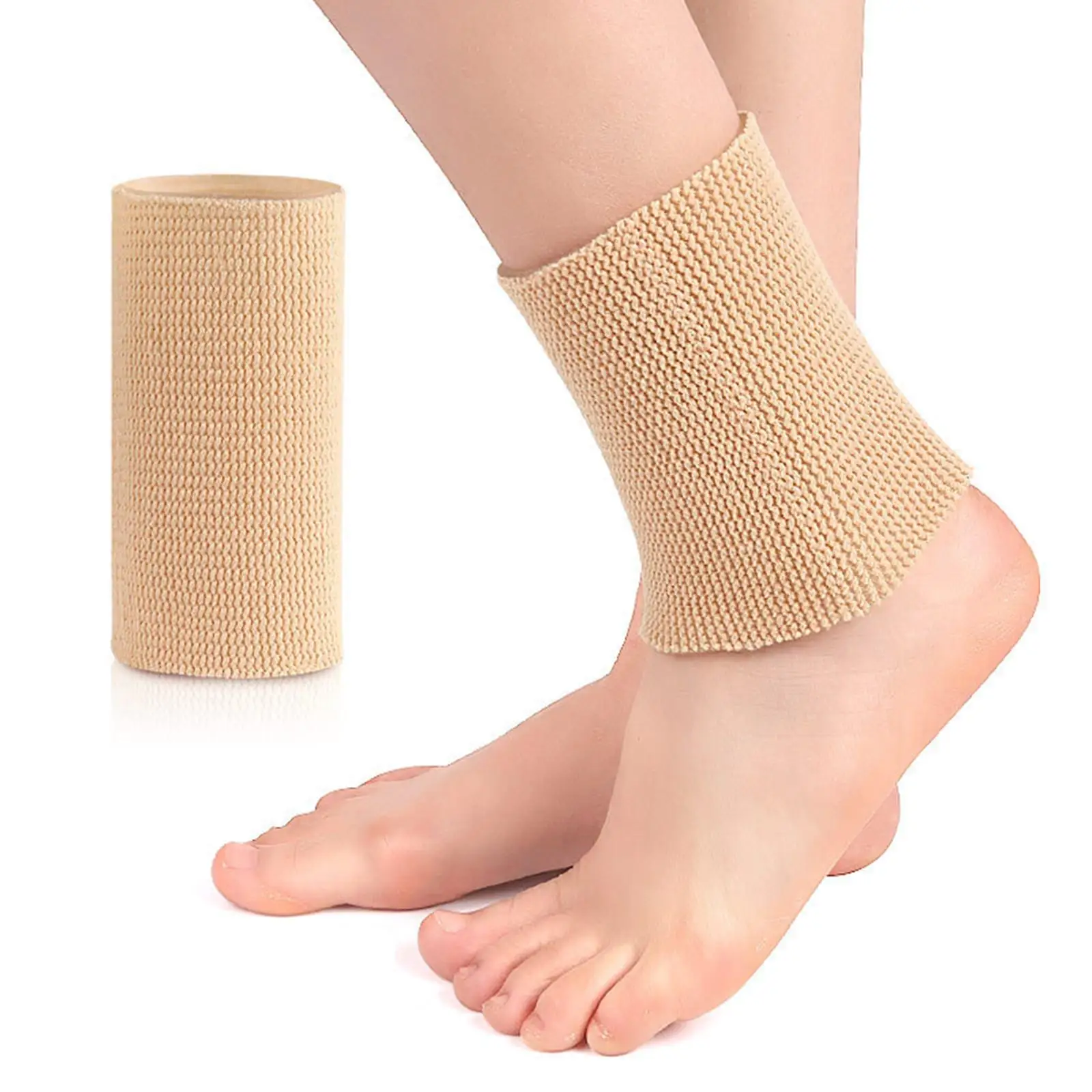 

Durable Ankles Brace Sleeve Elastic Protective Tendon Fasciitis Guard Swelling Nylon Ankle Support for Sports Tennis Gym Riding