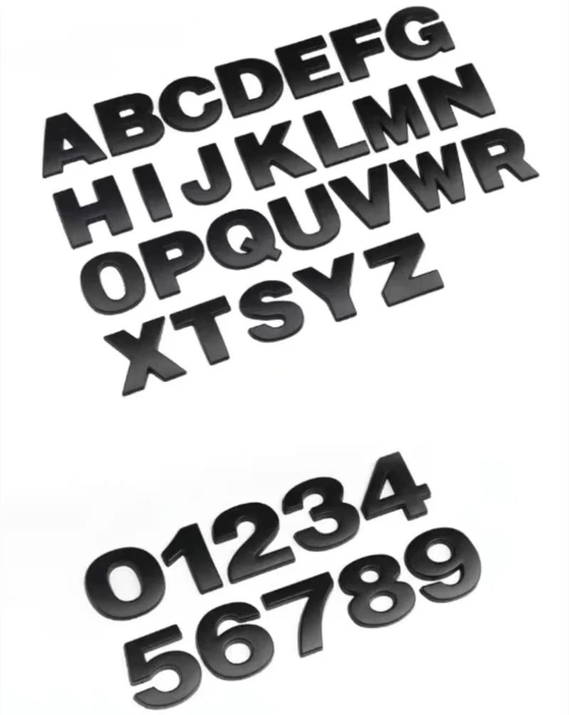 Металлическая 3D наклейка автомобильная с надписью Ttickers сделай сам буквами и