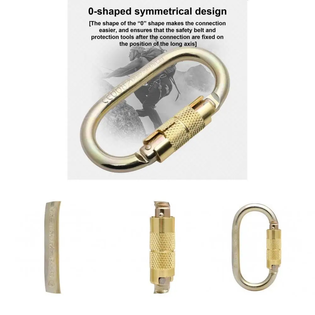 

Anti-scratch Accessory Spring-loaded Climbing Gate Hook for Rappelling