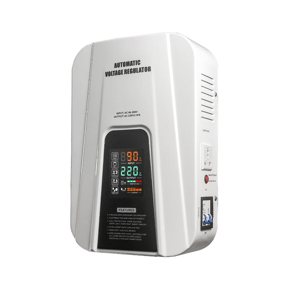 

High Output precision 100-250V wall mounted stabilizers voltage regulators stabilizer with low price