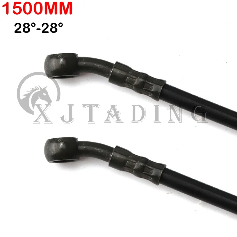 

Универсальный черный 550 мм-2200 мм Плетеный Стальной Гидравлический тормозной шланг кабель Масляный шланг для мотоцикла квадроцикла картинга Багги квадроцикла