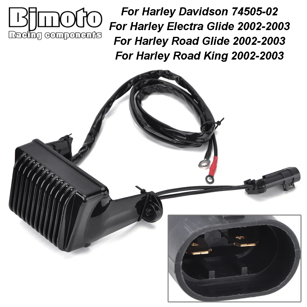 

74505-02 Regulator For Harley Davidson Electra Glide Road Glide/King 2002-2003 Motorcycle 12V Voltage Regulator Rectifier