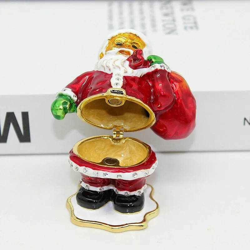 Рождественские подарки шкатулка для украшений с Санта-Клаусом и Оловянным