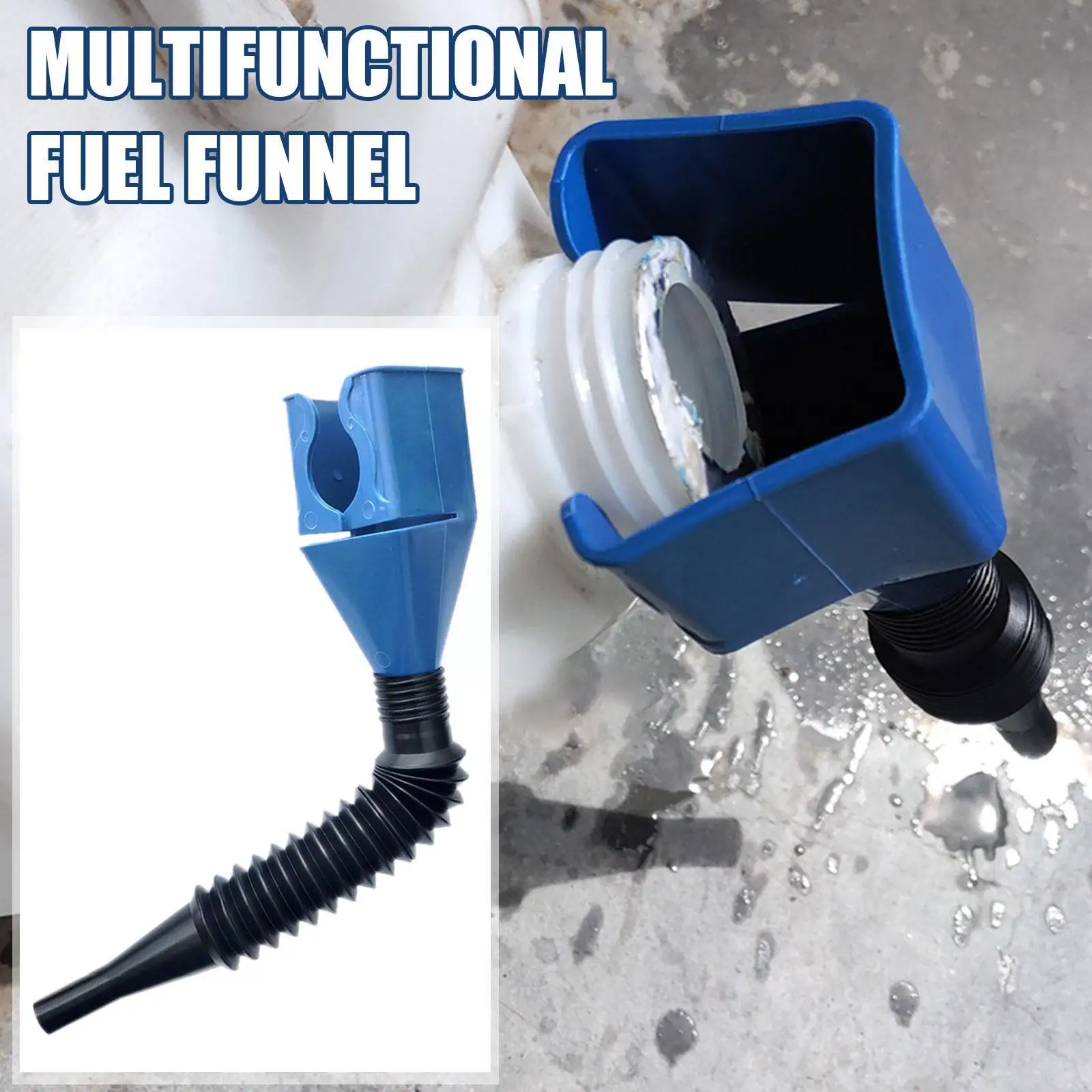 Plastic Car Motorcycle Refueling Gasoline Engine Oil Filling Filter Funnel Fluid Kit Transfer Change Funnel Tool Tool Trans H8Z2