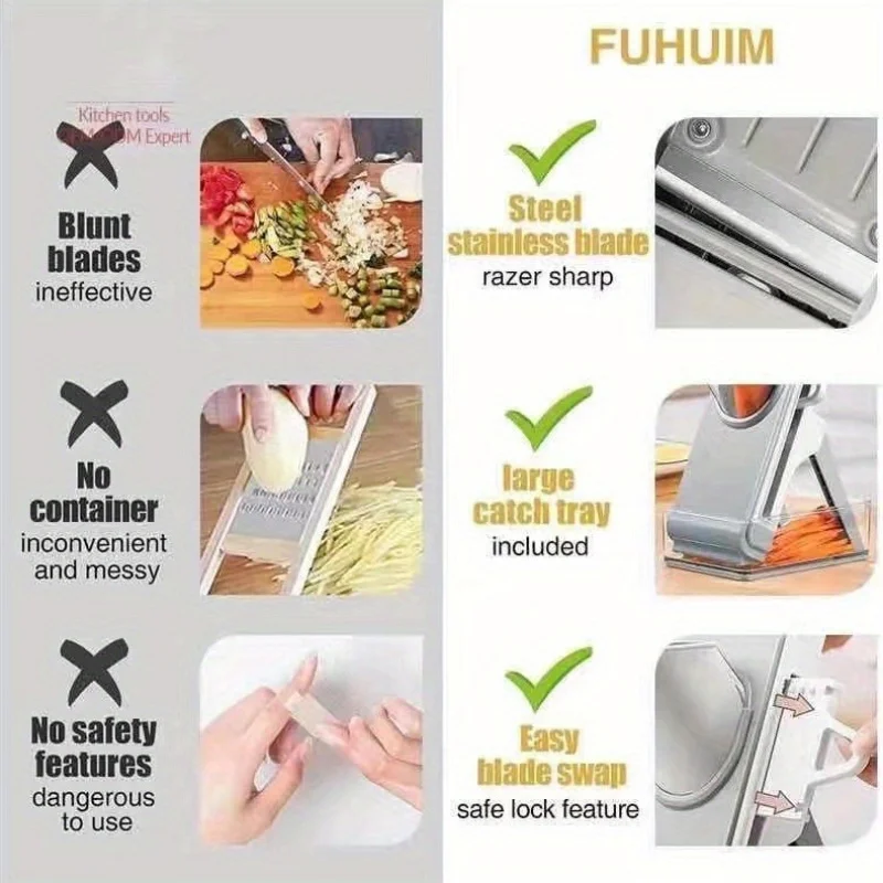 Многофункциональная кухонная овощерезка регулируемая для домашнего