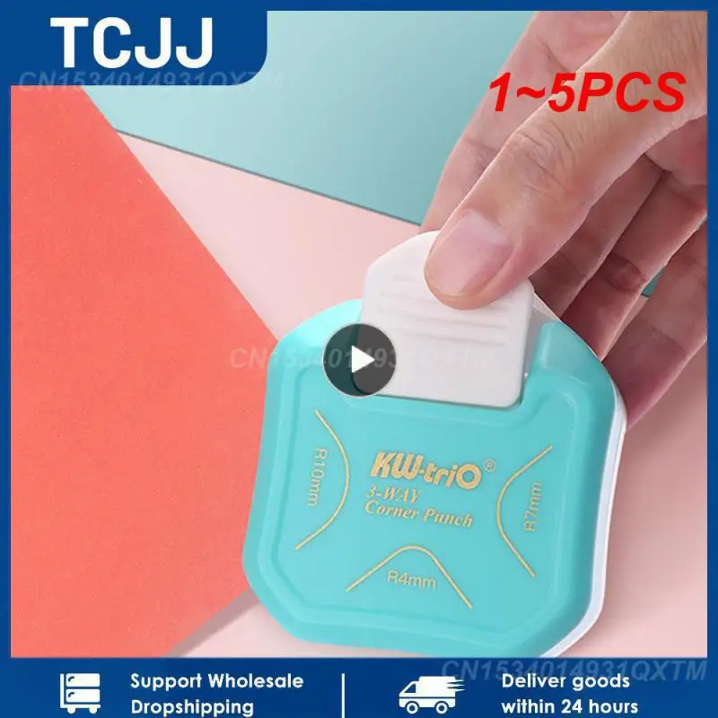 

1 ~ 5 шт. 3-в-1 Угловой Инструмент для скрапбукинга, угловой мини-резак R4/R7/R10 мм, Круглый триммер, дырокол для офиса