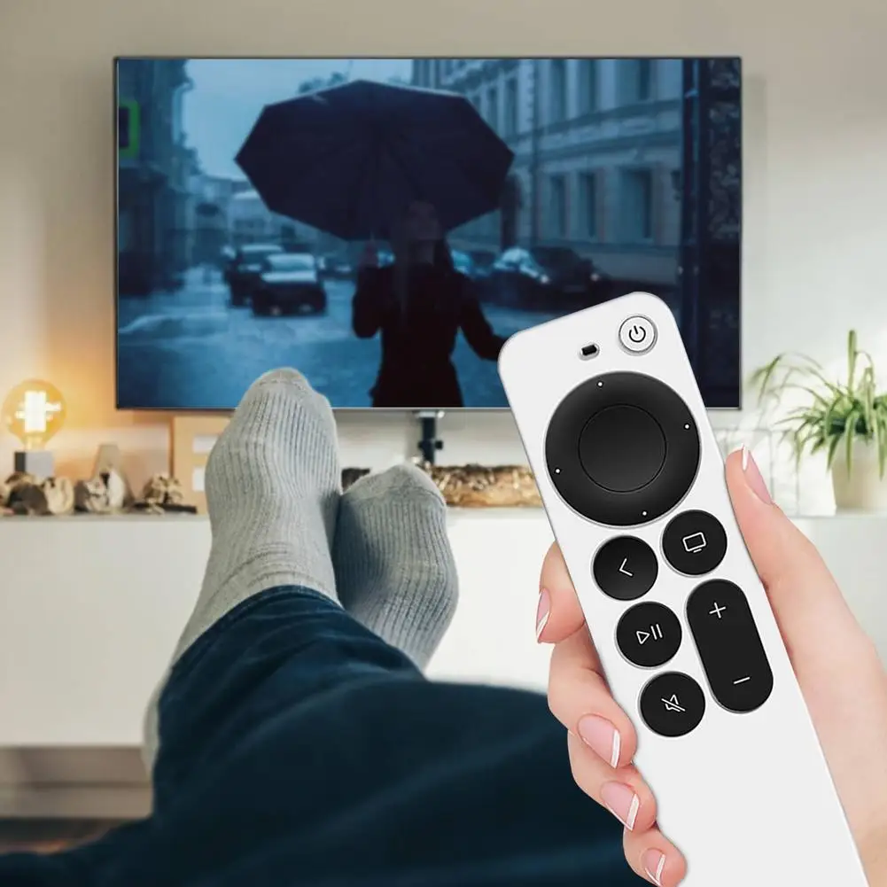 

2021 Anti-Lost Protective Case For Apple TV 4K 2nd Gen Siri Remote Control Anti-Slip Durable Silicon Shockproof Cover