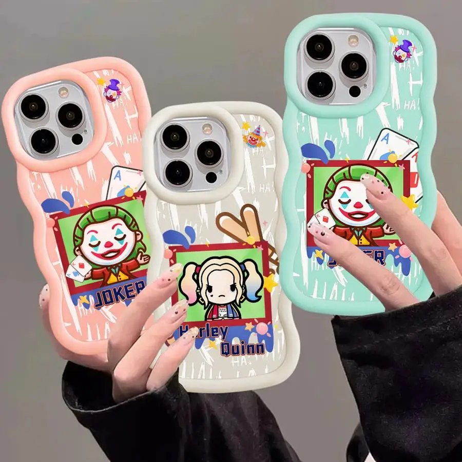Cute J-okers H-arleys Q-uinns Phone Case for Xiaomi Poco X3 X5 5G Redmi 8 Pro 9T 9C 10 10C 10A 12 13C A2 A1 Plus Soft Funda