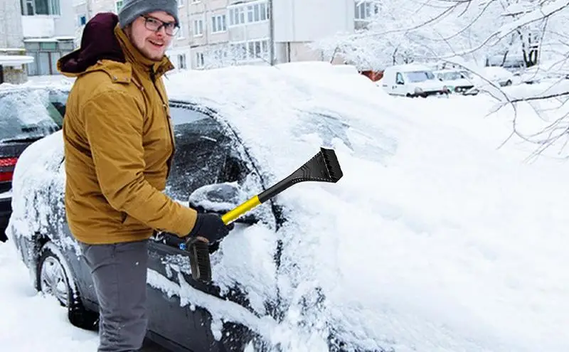 

Automobile Extendable Snow Brush Snow Shovel With Foam Grip Car Multifunctional Snow Shovel Brush Auto Snow Brush Snow Scraper