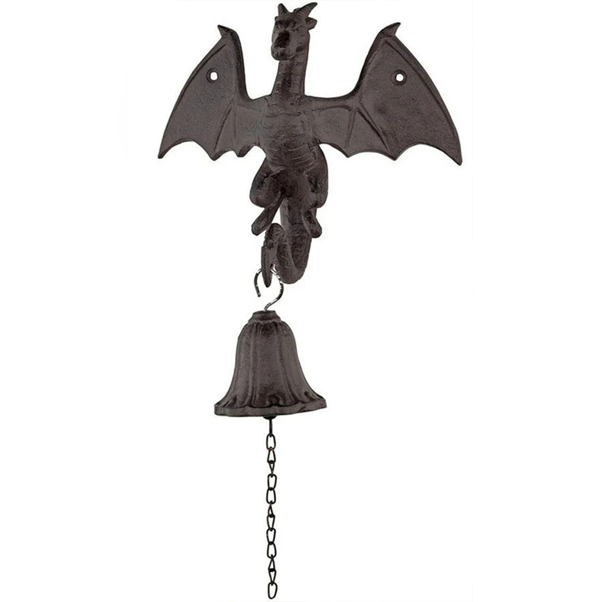 

L Castle Dragon Gothic Metal Bell Dragon Gothic Decor Castle Dragon Waterproof Durable Hanging Bell 9 Inch Gothic Dragon Dinner
