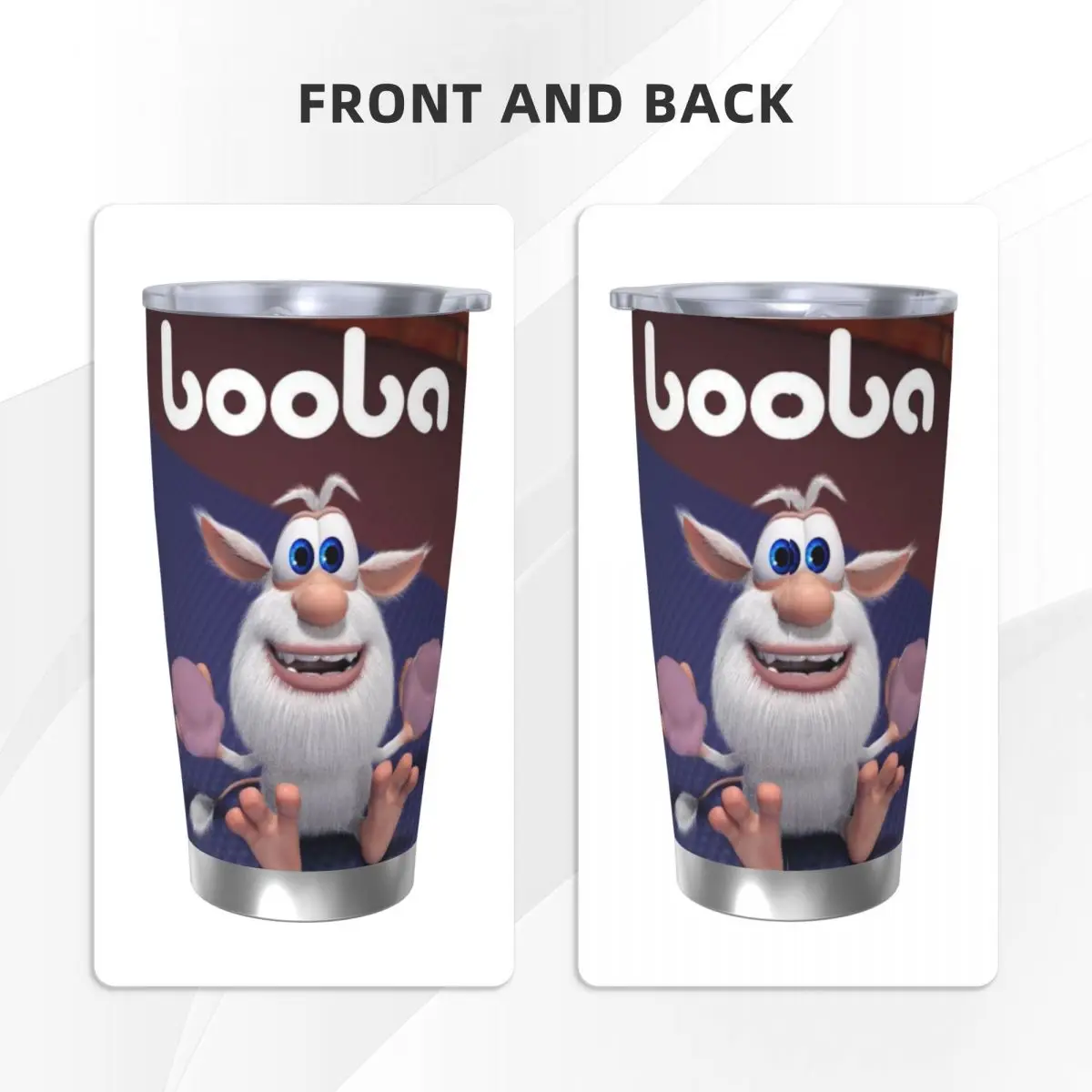 Fourbob-Booba Animation чашка на 20 унций автомобильная кружка большой емкости герметичная
