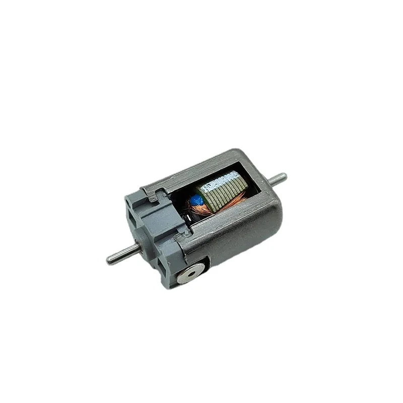 Фото Миниатюрный высокоскоростной электродвигатель 010 DC 15 мм для DIY RC HO слот-каров, железнодорожных моделей, 6В 9В 12В, 21000 об/мин, двойной вал 1,5 мм №2