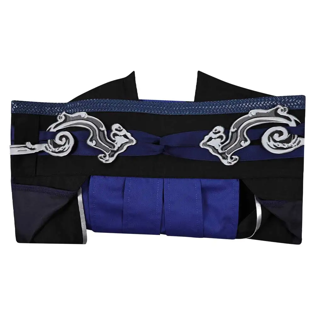 Взрослый мужской пояс Mortal Cos Kombat Sub-Zero для косплея карнавальный костюм на Хэллоуин