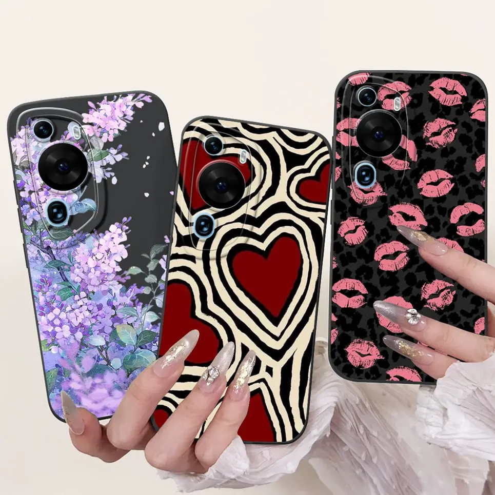 Чехол-накладка для Huawei P60 Pro художественный чехол женский модный телефона с