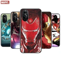 marvel iron man clear phone case for huawei honor 20 10 9 8a 7 5t x pro lite 5g black etui coque hoesjes comic fash design