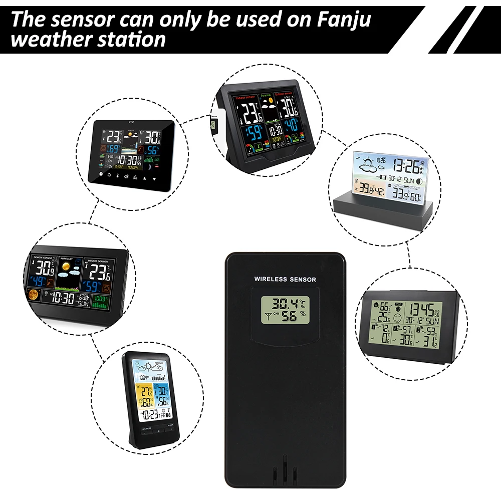 Беспроводной Гигрометр С Датчиком Температуры И Влажности Цифровой Электронный