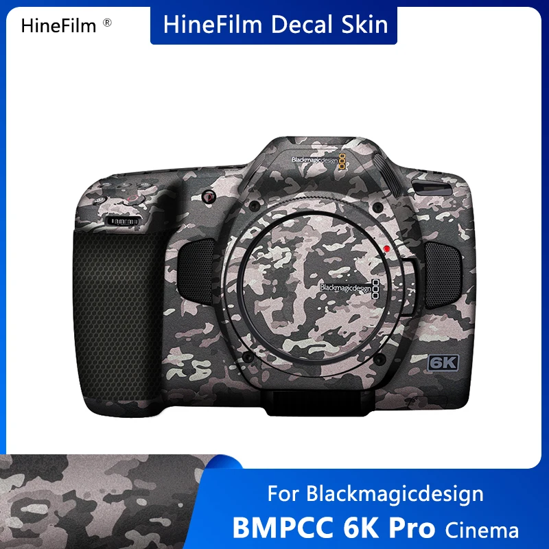 

BMPCC 6K Pro Camera Vinyl Decal Skin Wrap Cover for Blackmagic Design Pocket Cinema Camera 6k Pro Cam Sticker Cover Film