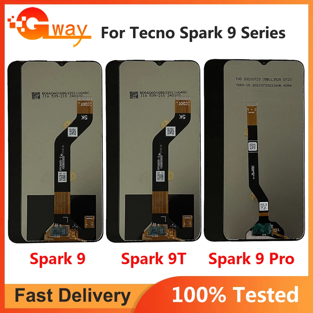 Для Tecno Spark9 KG5p Spark 9T KH6 ЖК-дисплей дигитайзер сенсорного экрана в сборе запасные