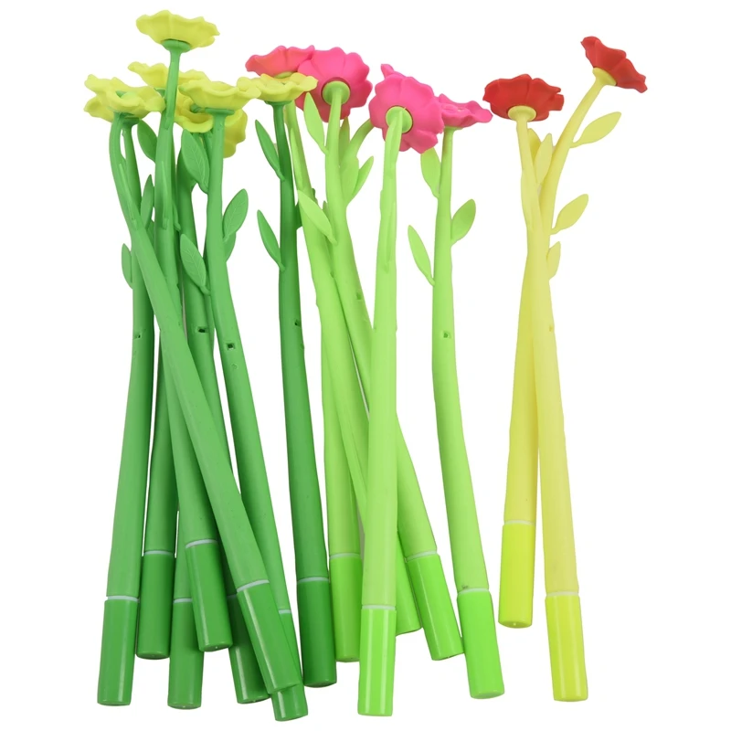 

15Pcs 0.38Mm Flower Shape Gel Pen