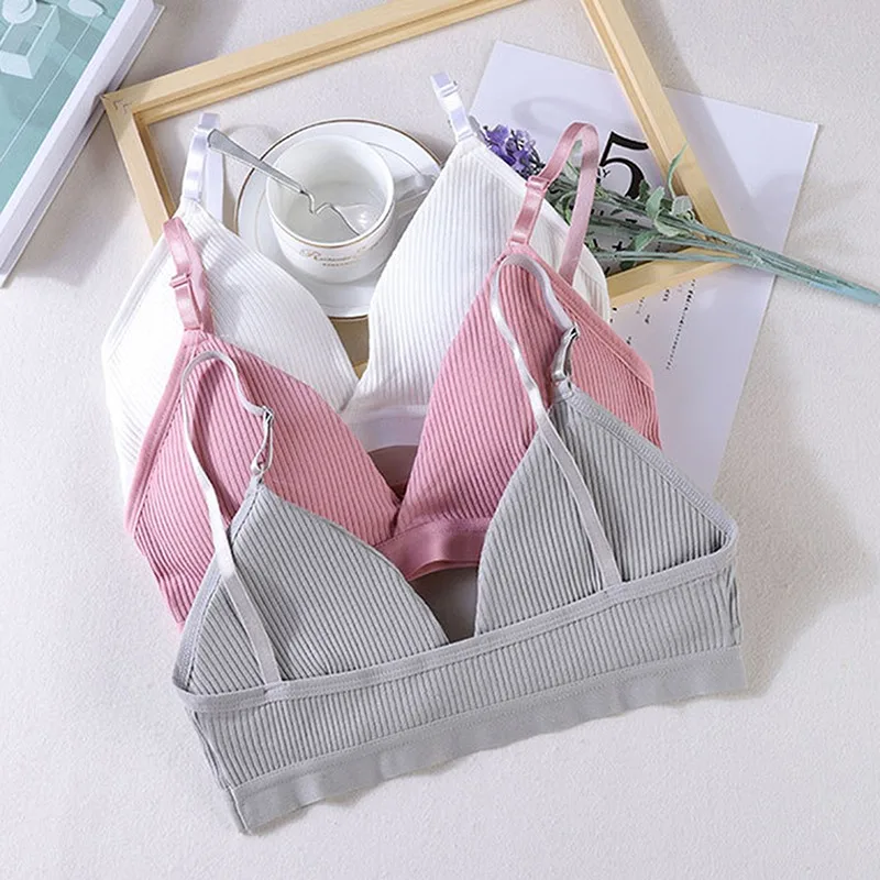 Женские спортивные бюстгальтеры для йоги нижнее белье с треугольными чашками