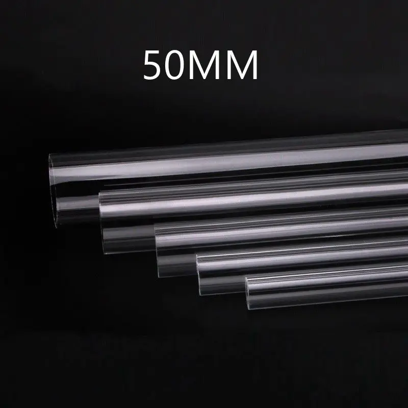 

2шт 50 мм акриловая водопроводная труба прозрачная акриловая труба высокого качества толстый пластиковый жесткий аквариум аквариум рыбные запасы