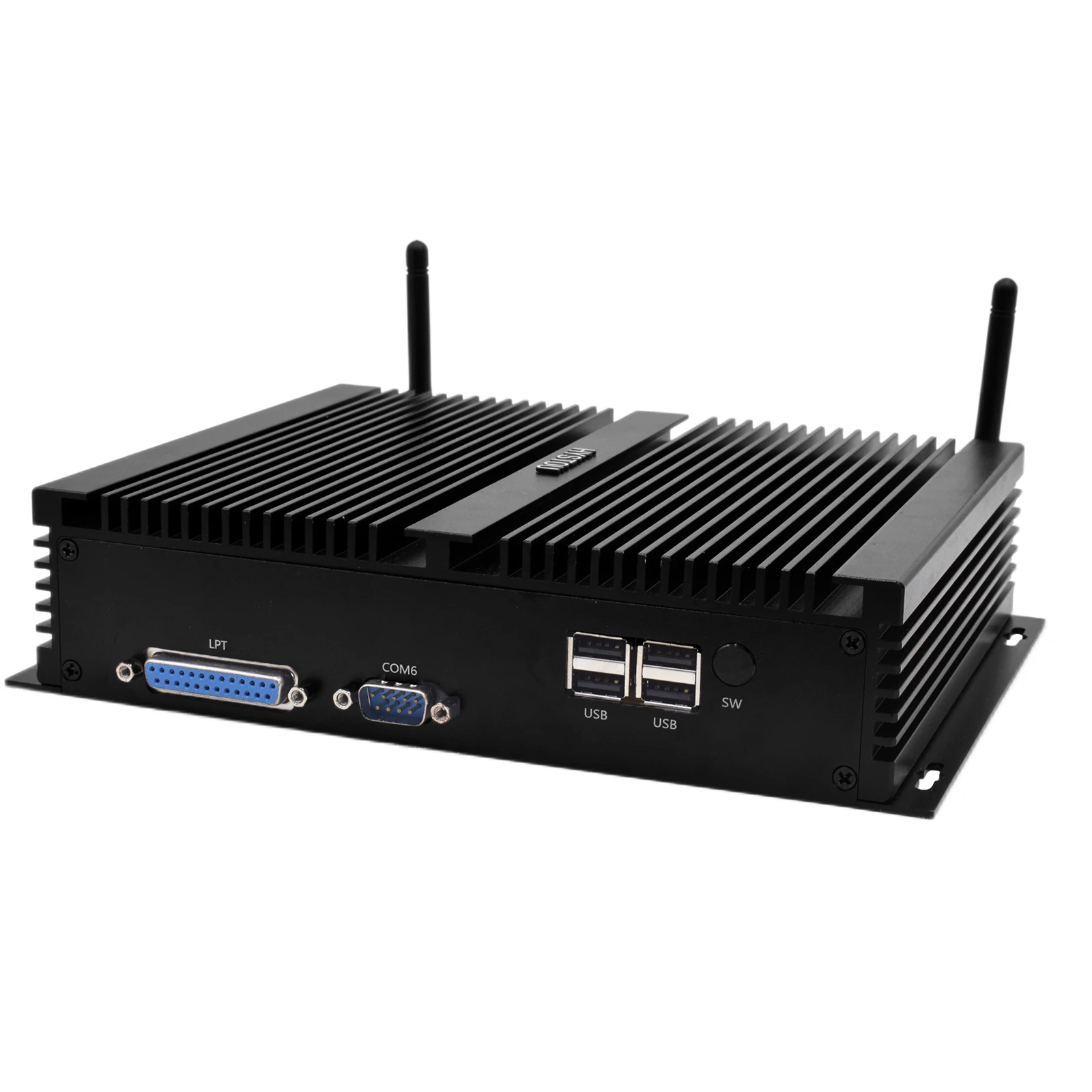 

H4 Industrial Fanless Mini PC Core i5 8250U i7 8550U Gamer Computer LPT Port HD DP EDP 3 displays 6*COM WiFi BT Rugged Computer