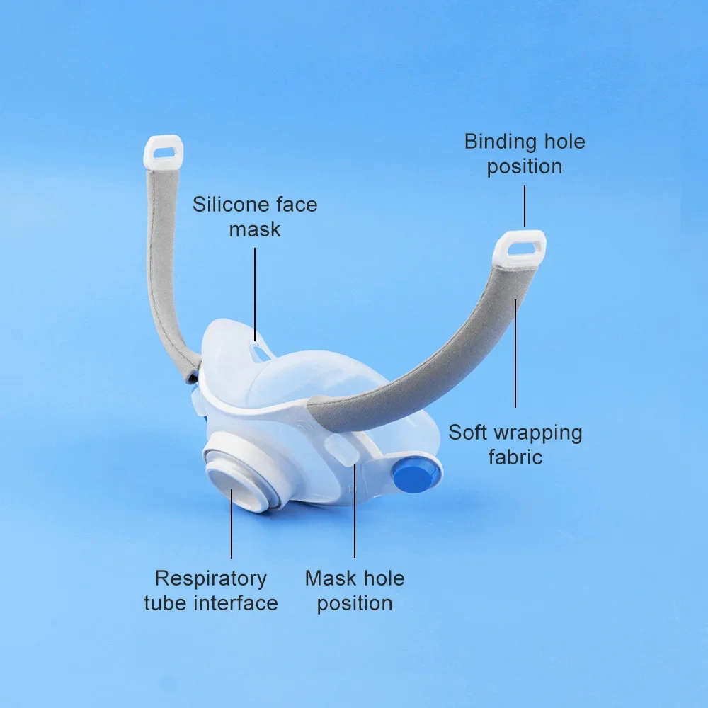 Фото Для AirFit F40 CPAP Сменная маска для лица против храпа, апноэ во сне, сну с рамкой для авто CPAP APAP BIPAP, аксессуары для машин №4