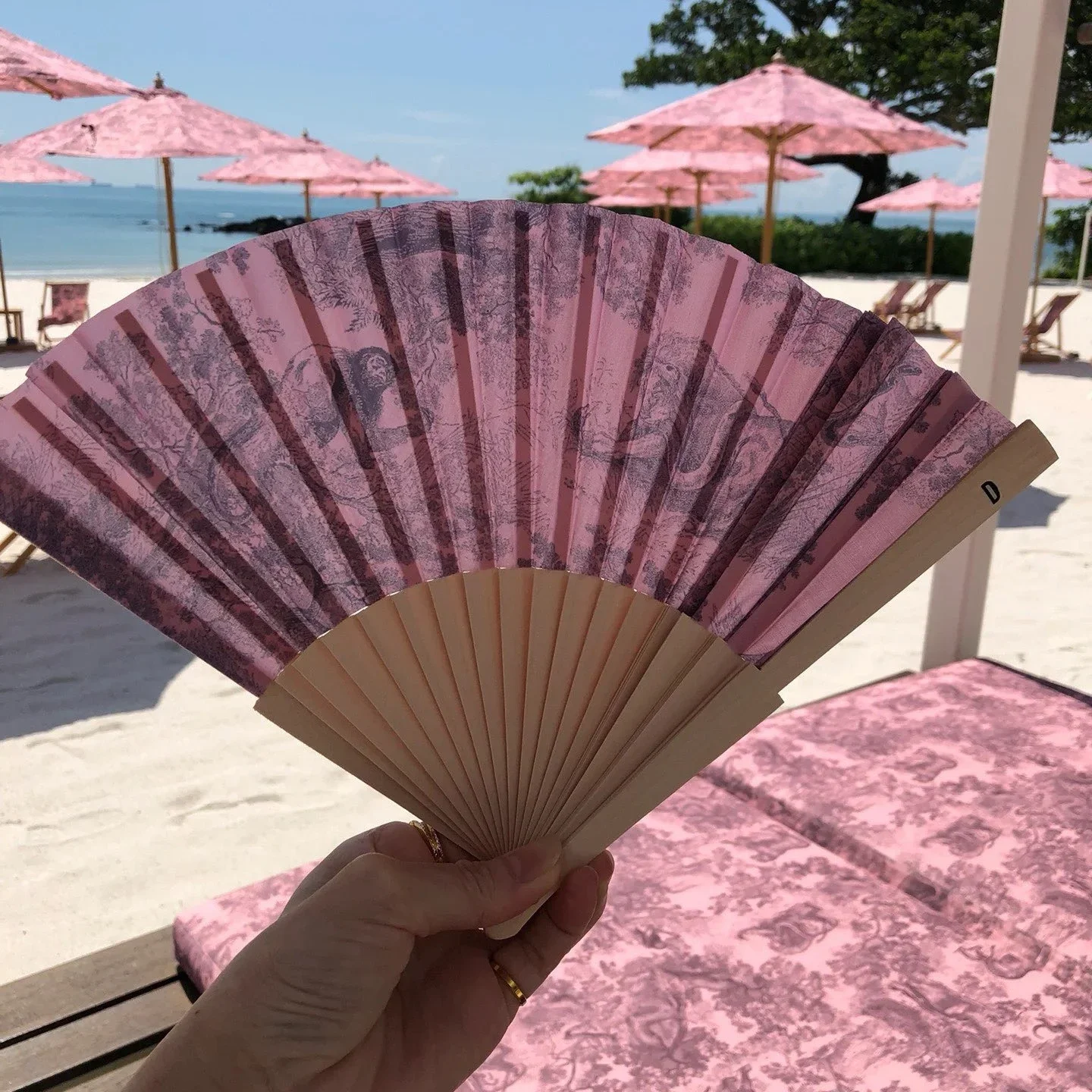 Малайзийский всплывающий магазин складной веер в китайском стиле розовый VIP