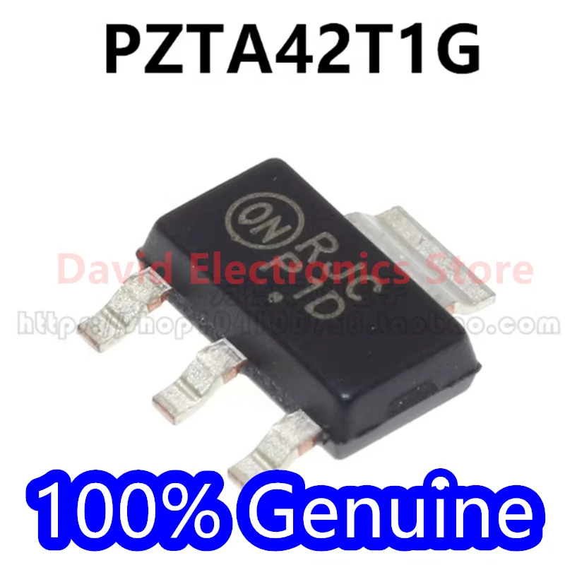 

50PCS New original PZTA92T1G PZTA92 silk screen P2D packaging SOT223 SMT NPN transistor PZTA42T1G PZTA42 silk screen P1D