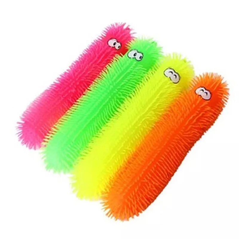 

Table Play Toy Pinch Vent Caterpillars Ball Flashing LED Supplies Portable Bright Color Table Game Creative Baby Gift