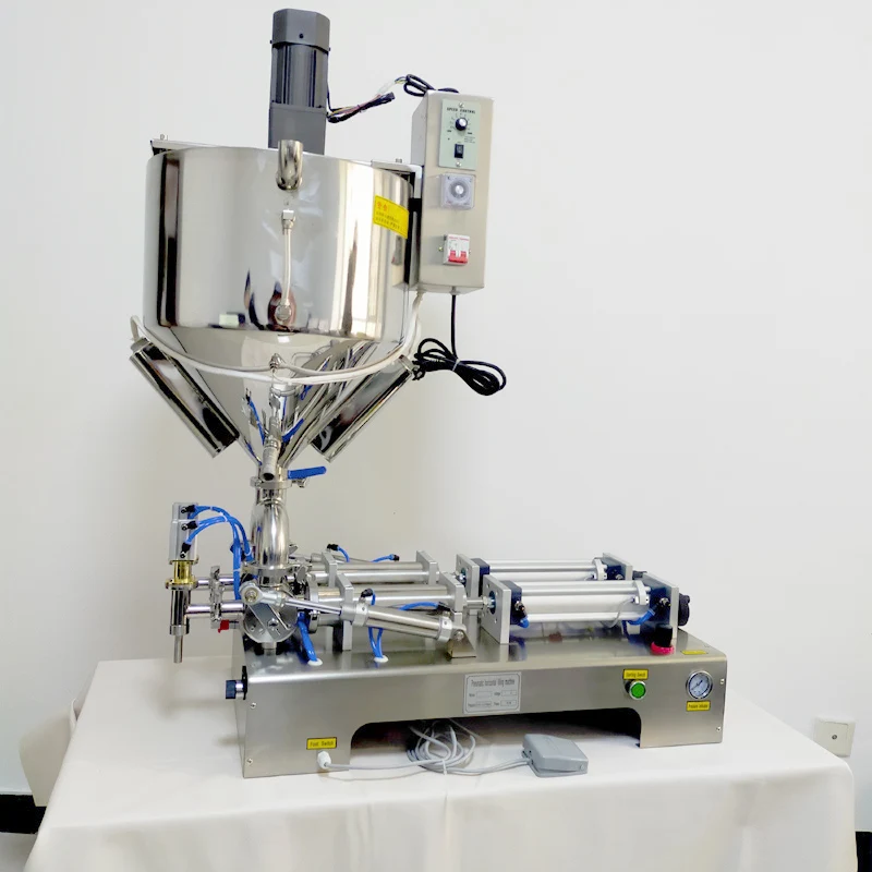 

Automatic Filling Machine For Olive Oil Peanut Butter Ketchup Chili Sauce Precision Double-head Filling Machine With Mixing Func