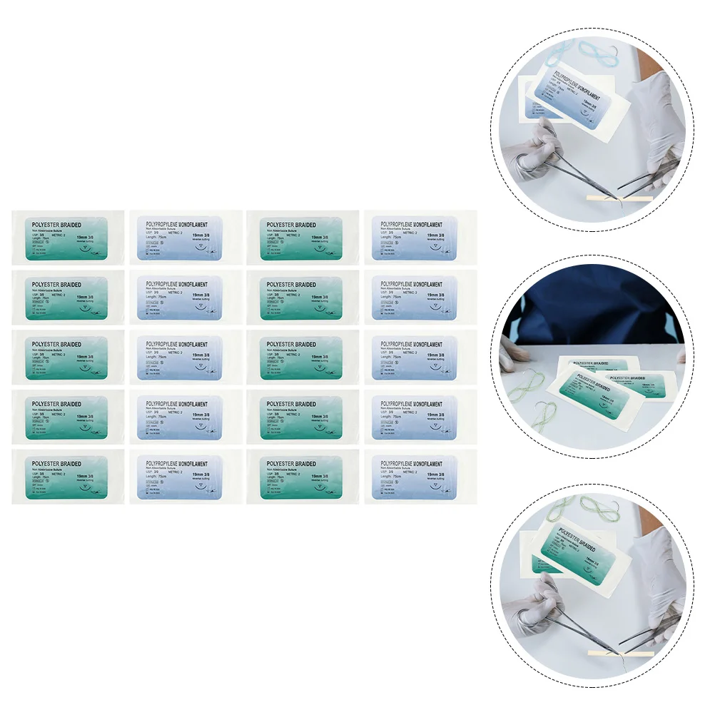 

20Pcs Suture Practice Suture Tool Suture Training Tool for Students