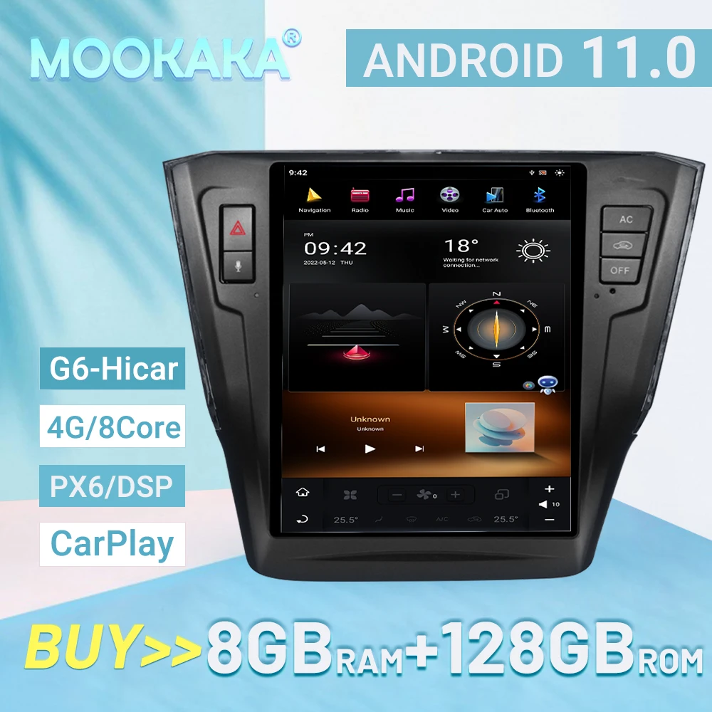 

Android 11 For VW Volkswagen Passat 7 2015-2018 HI-car Car radio Player GPS Navigation Voice control PX6/G6 128GB 4GLET 8core