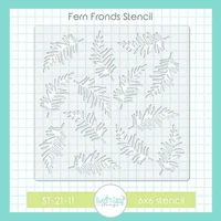 2022 summer new sweet n sassy fern fronds layering stencils diy greeting cards scrapbooking album diary paper coloring molds