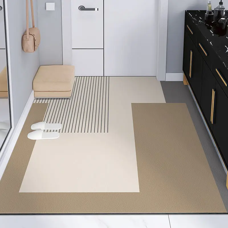 

Nordic Cut Geometric Doormat Carpet Home PVC Floor Entrance Mats Carpet Living Room Kitchen Bedroom Bathroom Non-Slip Door Mats