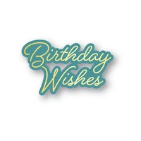 2022 new birthday wishes scripts metal cutting dies hot foil plate diy scrapbooking greeting cards paper decor embossing molds