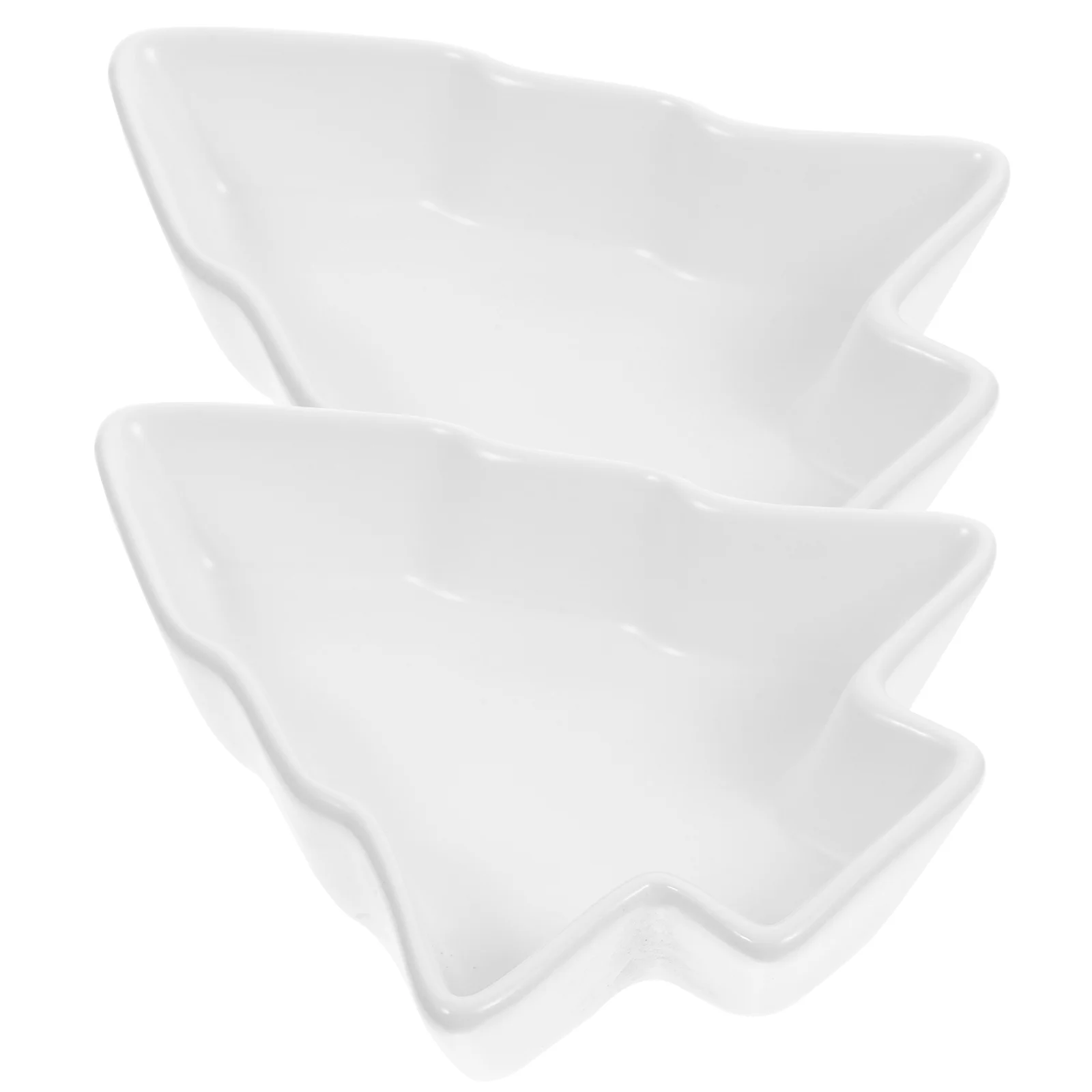 

2 Pcs Cookie Platter Dessert Dish Japanese Plates Soy Sauce Dish Sushi Candy Ceramic Christmas Plates Set Christmas Sauce Dish