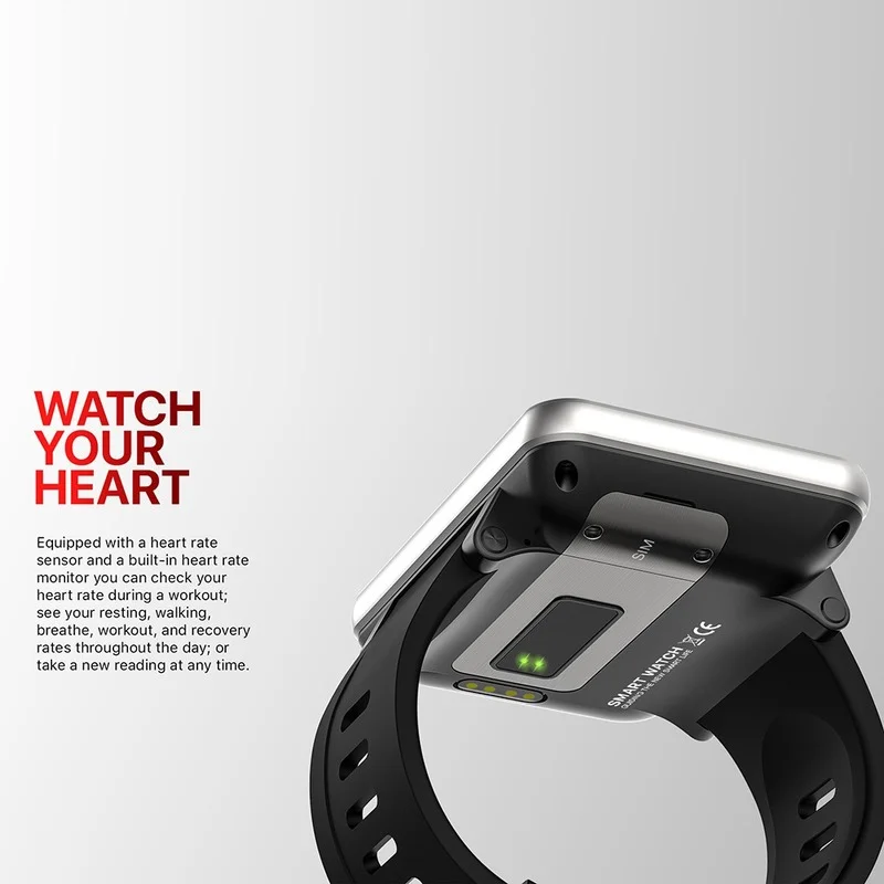 DM100 4G LTE SmartPhone Watch Men Android 7.1 3GB RAM 32GB ROM 5MP 2.86'' Touch Screen Bluetooth Smartwatch GPS Cheapest Price |