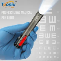 professional medical flashlight with clip dual light source waterproof rechargeable light suitable for doctors home emergency